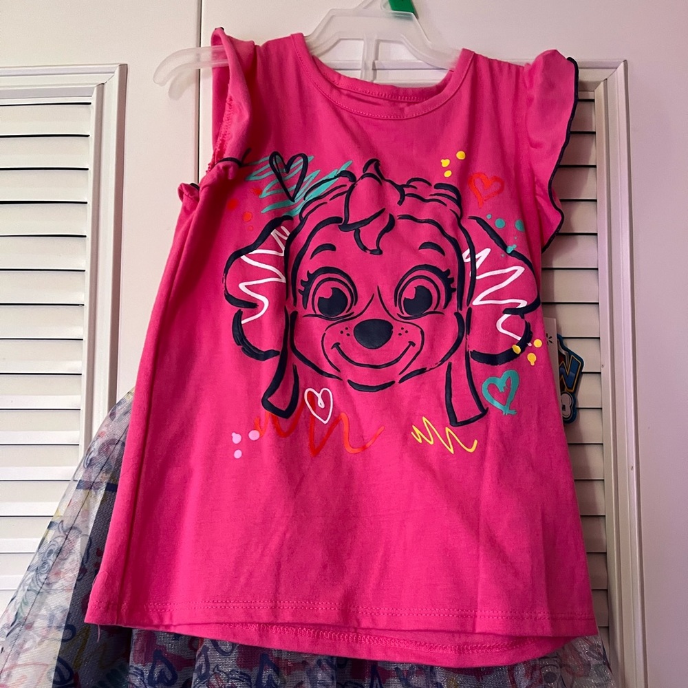 Two-piece Paw Patrol Skirt set(Skye)